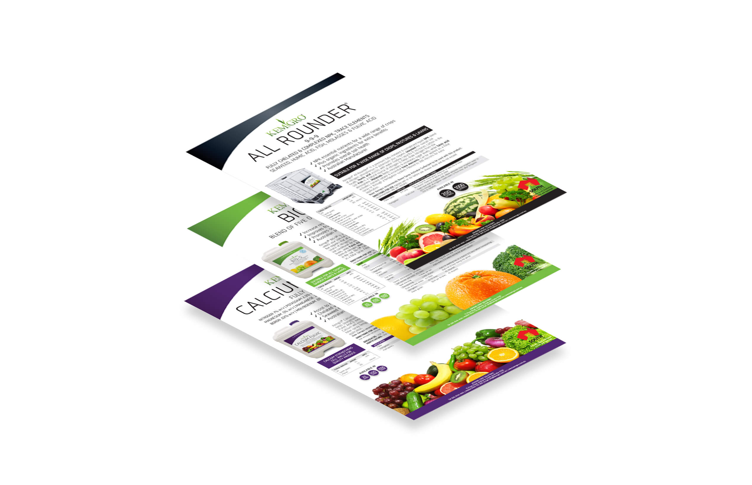 Icon Web Design Adelaide. Image of Kemgro website pages stacked vertically