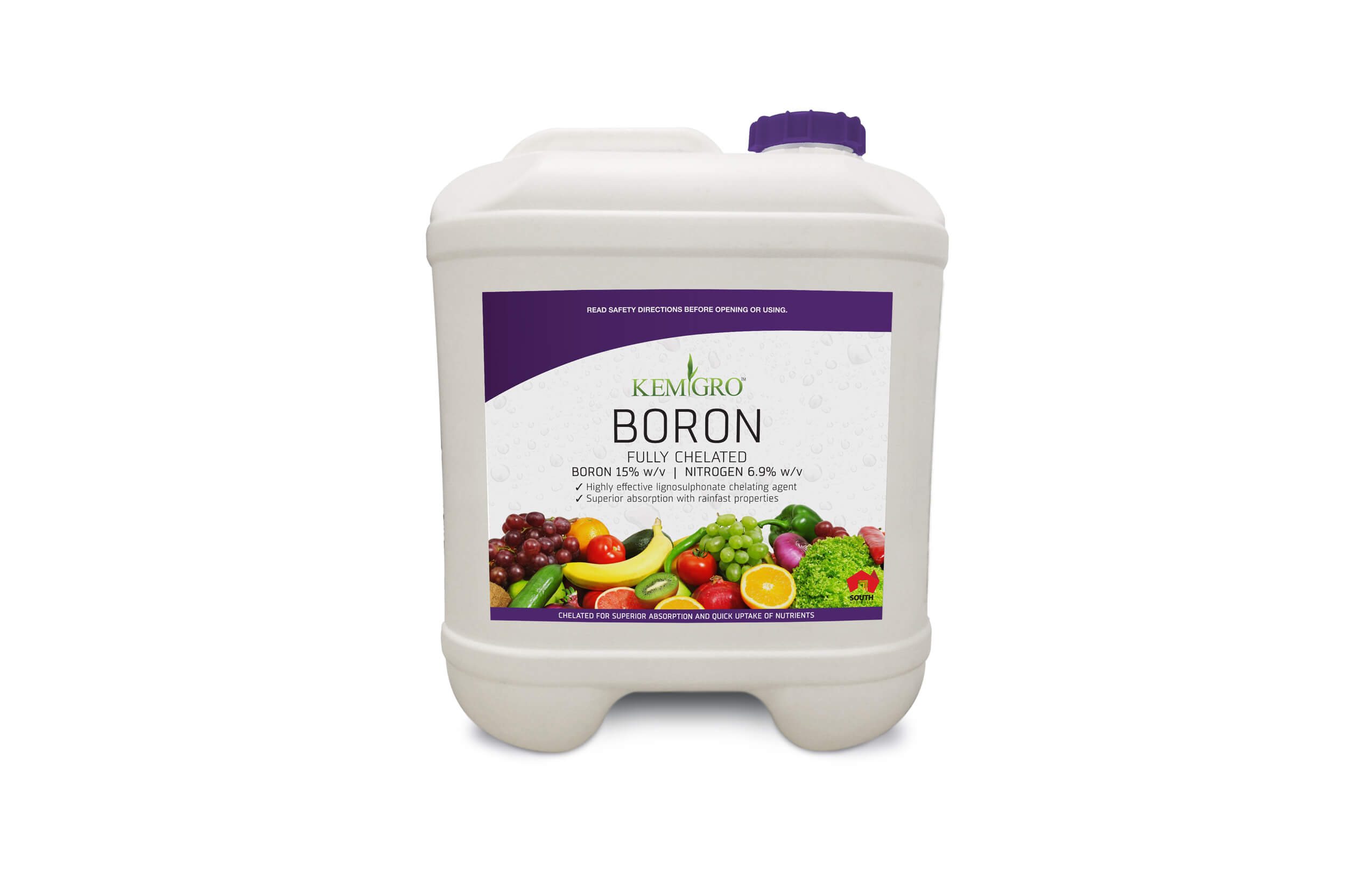 Icon Web Design Adelaide. Image of a Kemgro Boron 20 Litre container.