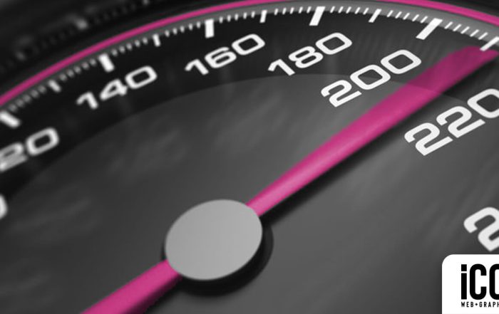 Icon Graphic Design Adelaide Blog: The best content for a high-performing website, image of a car speedo at maximum speed.